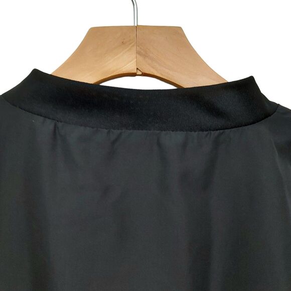 Augusta Sportswear Micro Poly Windshirt Mens Medium Black Water Resistant - Picture 7 of 12